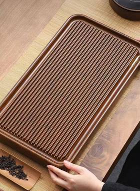 高端AL102136办公干室茶台实木功泡夫简易家用电木小型茶盘茶款海