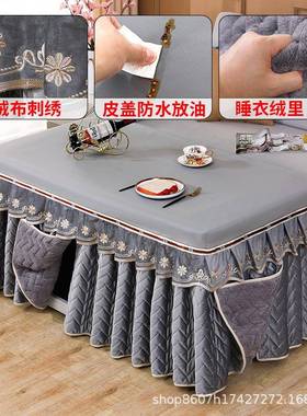电烤炉套加厚加绒双盖面电绒炉防水防油65503皮电茶几电暖炉罩罩
