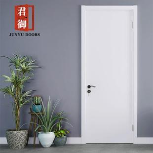 白灰色水性准分子泰国橡木烤漆门简约风格实漆626木门店酒寓公工