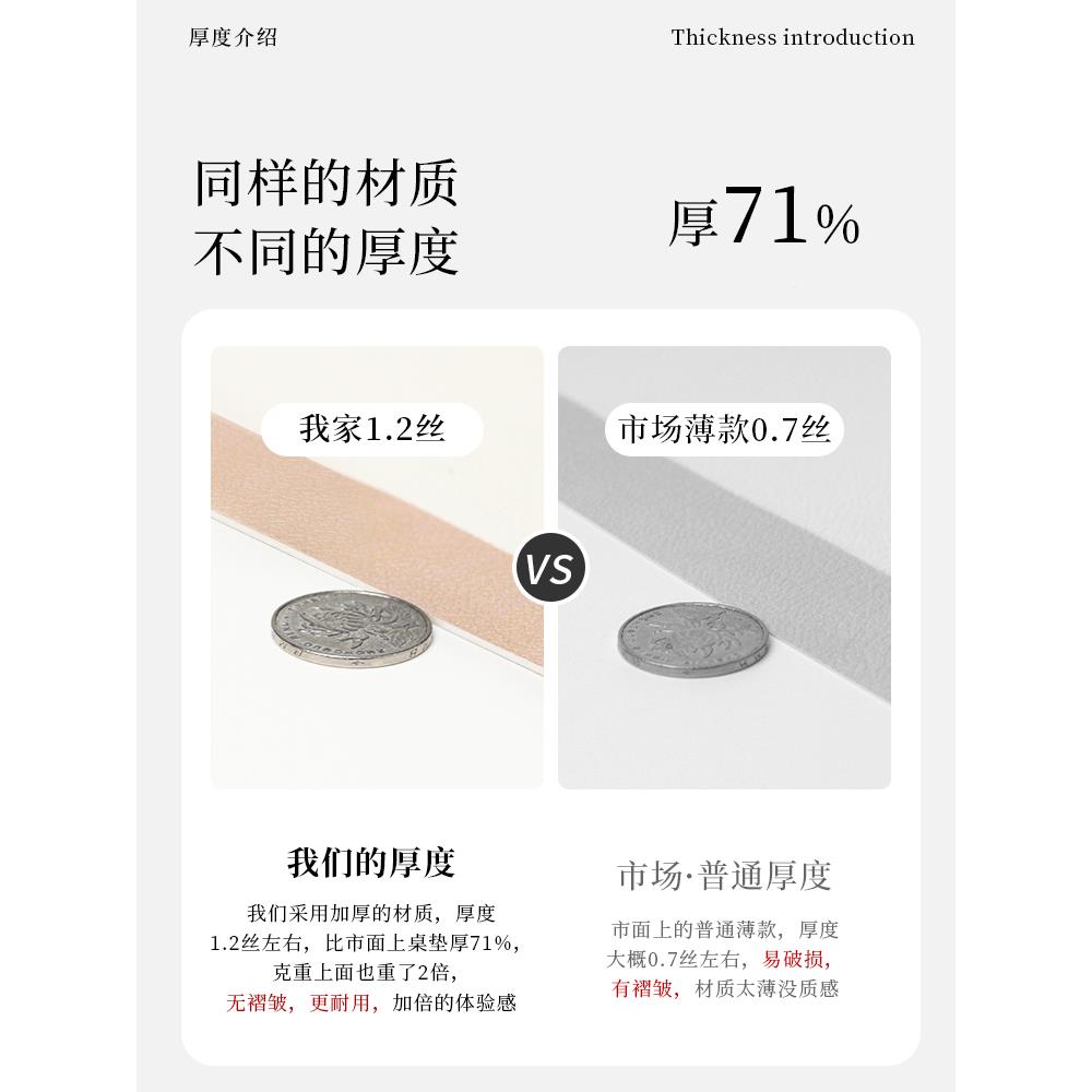 美式椭圆形桌布折叠免圆桌防水油防烫垫洗茶几弧形垫餐桌皮93807