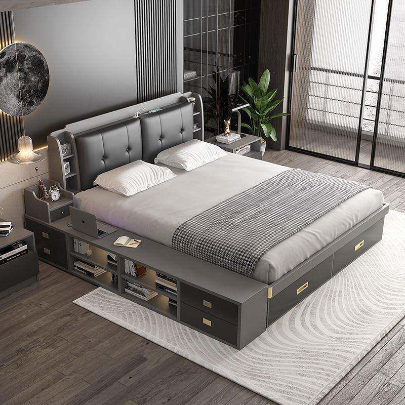 汇献家星嘉气动高箱储物床1米现代简约PDT主卧床1.5小户型81..2米