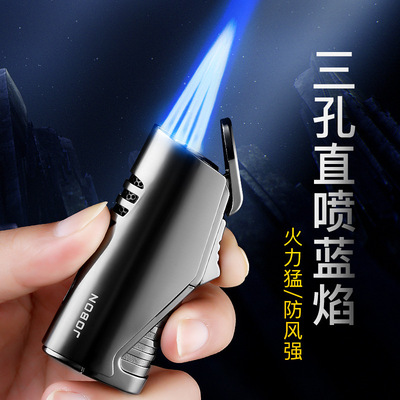 jobon中邦充气打火机雪茄点艾灸点香点火器防风金属打火机蓝焰