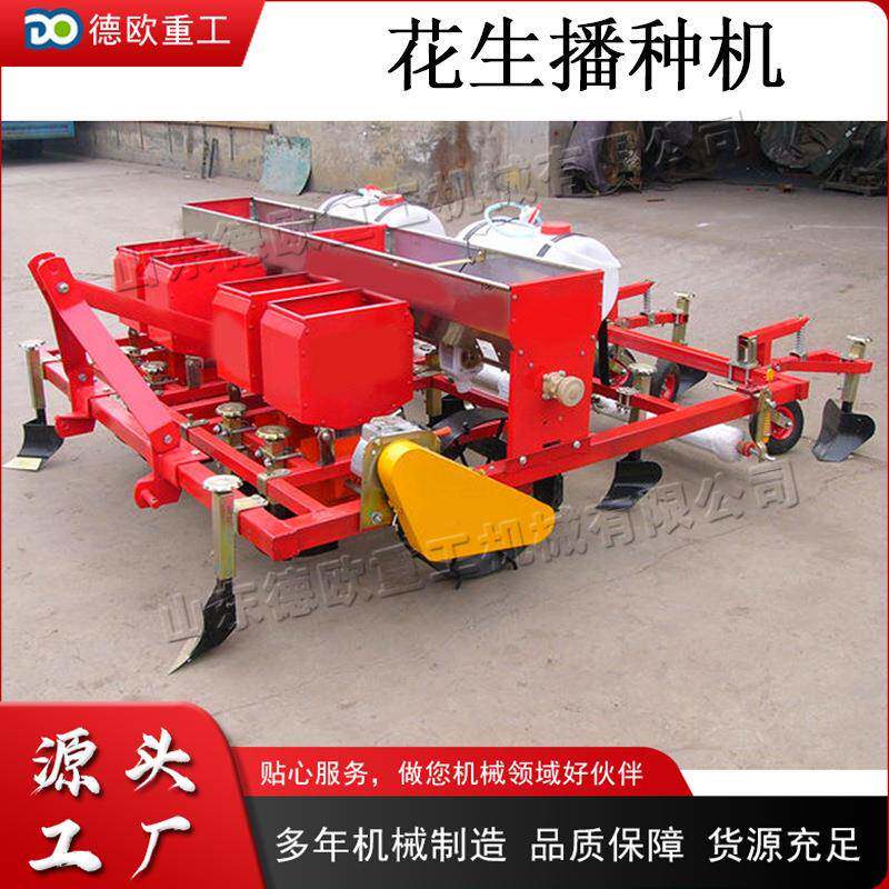 农用花生播种机 后挂式蔬菜播种旋耕机 小型覆膜起垄种植机一体机