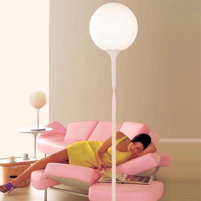 意大利Artemide Castore35 卧室书房客厅简约创意圆形玻璃落地灯