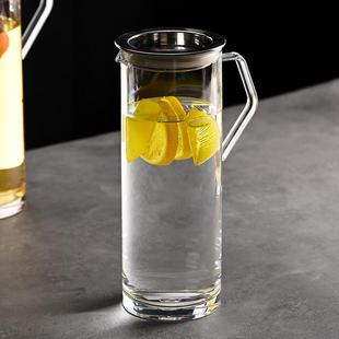 耐高温冷水壶高颜值家用PC塑料冰箱直筒凉水壶泡茶果汁饮料瓶扎壶