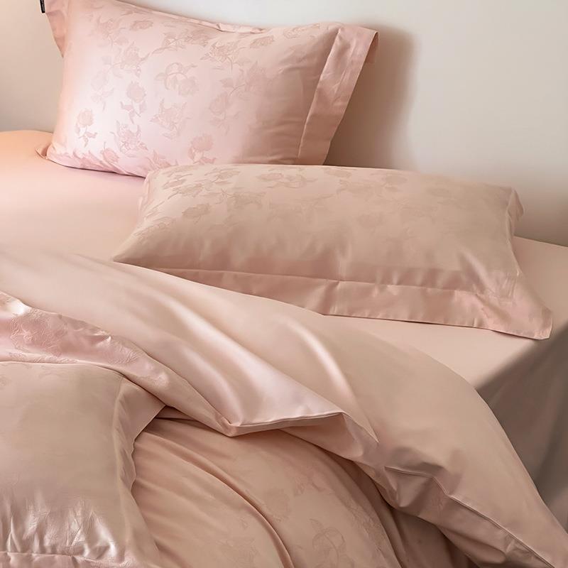 秋冬公主风100支磨毛提花全棉四件套纯棉床单被套床上用品1.8