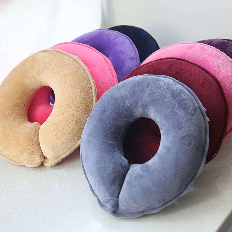 院无边乳胶趴枕床洞口u型头枕按摩脸垫枕趴趴枕胸枕U
