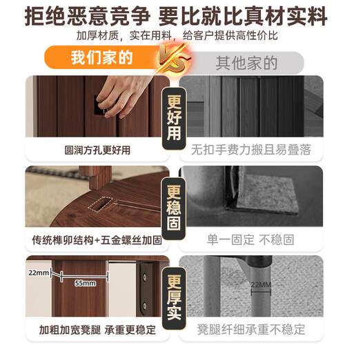 滑轮移动凳子客沙发桌茶几凳厅向轮边几餐108加座凳万餐椅叠叠凳