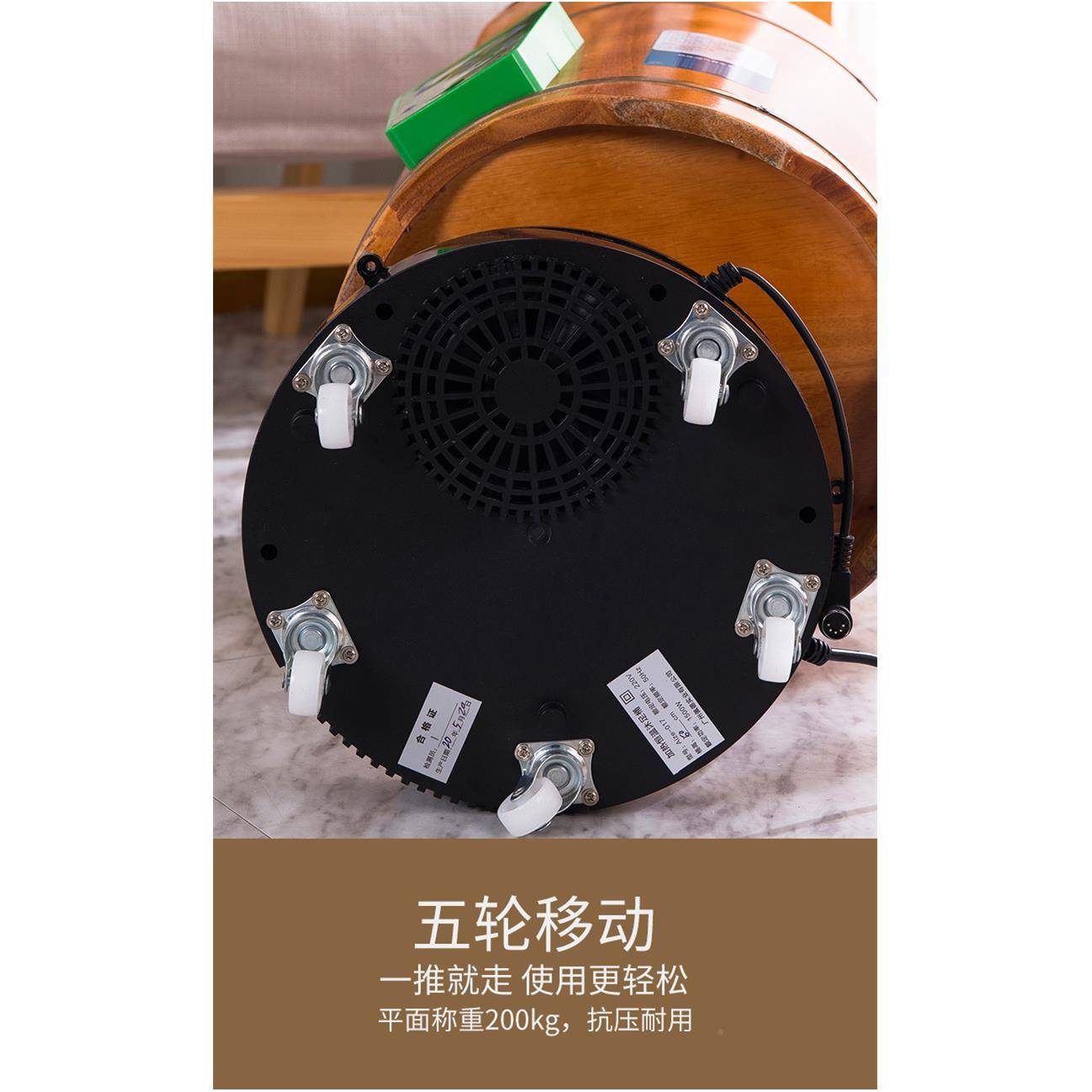 泡木过小腿恒温脚全自动电加热浴桶木质家用高足深泡脚桶熏蒸LTX