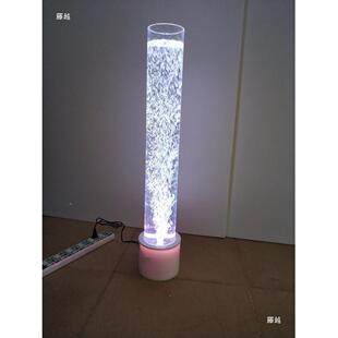 新款彩LED气七泡238装柱圆形鱼缸饰水柱灯