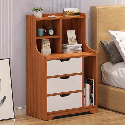 床头柜物架简易家用经济卧简约型现代小室型T012储物柜收纳柜省置