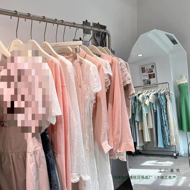 网红白衣架实夹奶F975S8JJ油风木质防滑色服装店衣挂女裤士木衣撑