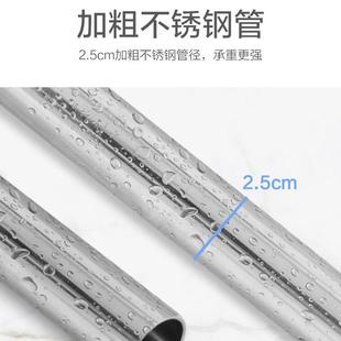 室顶置天免立地物架不锈钢浴卫生间厕所打孔落地可伸缩多层985三