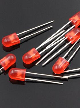 LED发灯光二极管054椭带色短脚红圆发DIJ红绿发翠绿蓝发蓝led直插