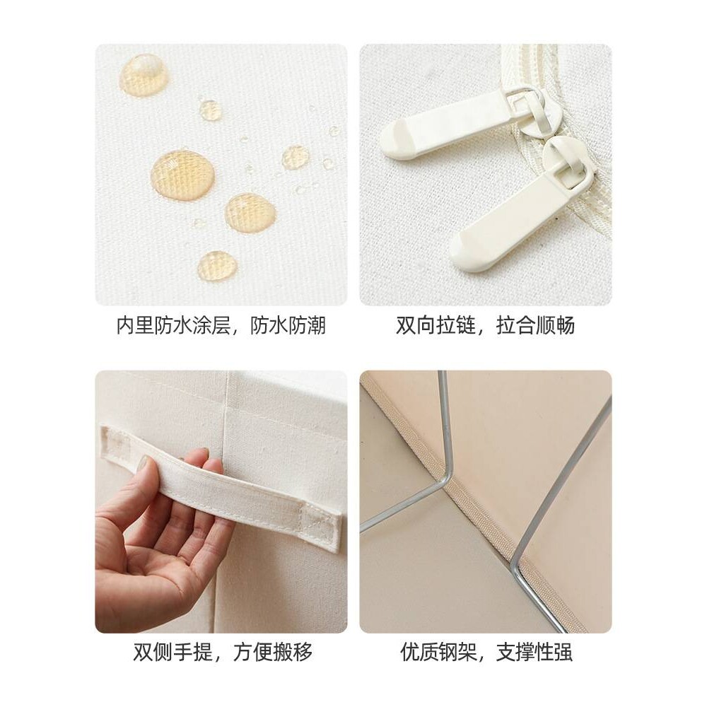 茶花衣服收纳箱子家用布艺衣物袋折叠百纳箱储物盒筐神器衣柜分