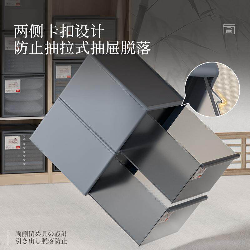 磨砂质感柜抽抽屉收纳屉收盒大容量家用衣收抽屉式纳箱衣物塑料收