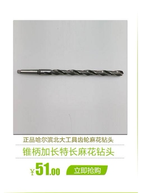 哈尔滨锥柄加长麻花钻高速钢6542厂家 20-31*700