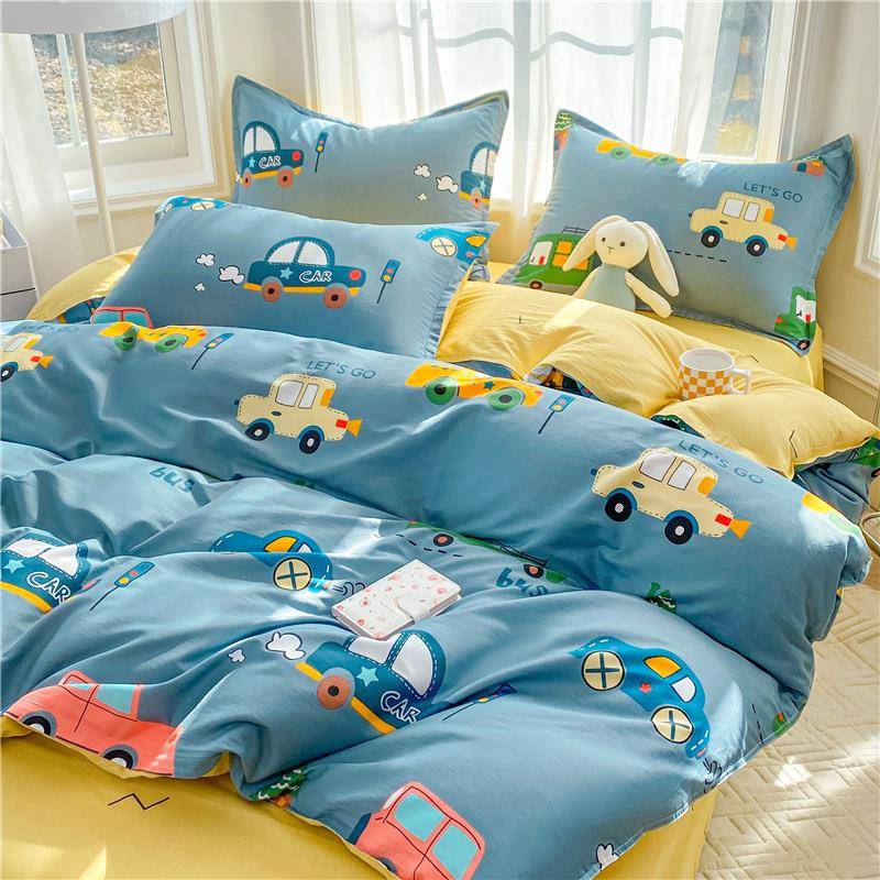 加厚纯被套棉1单纹件被单学生舍单人150x200全棉斜200x宿230单被