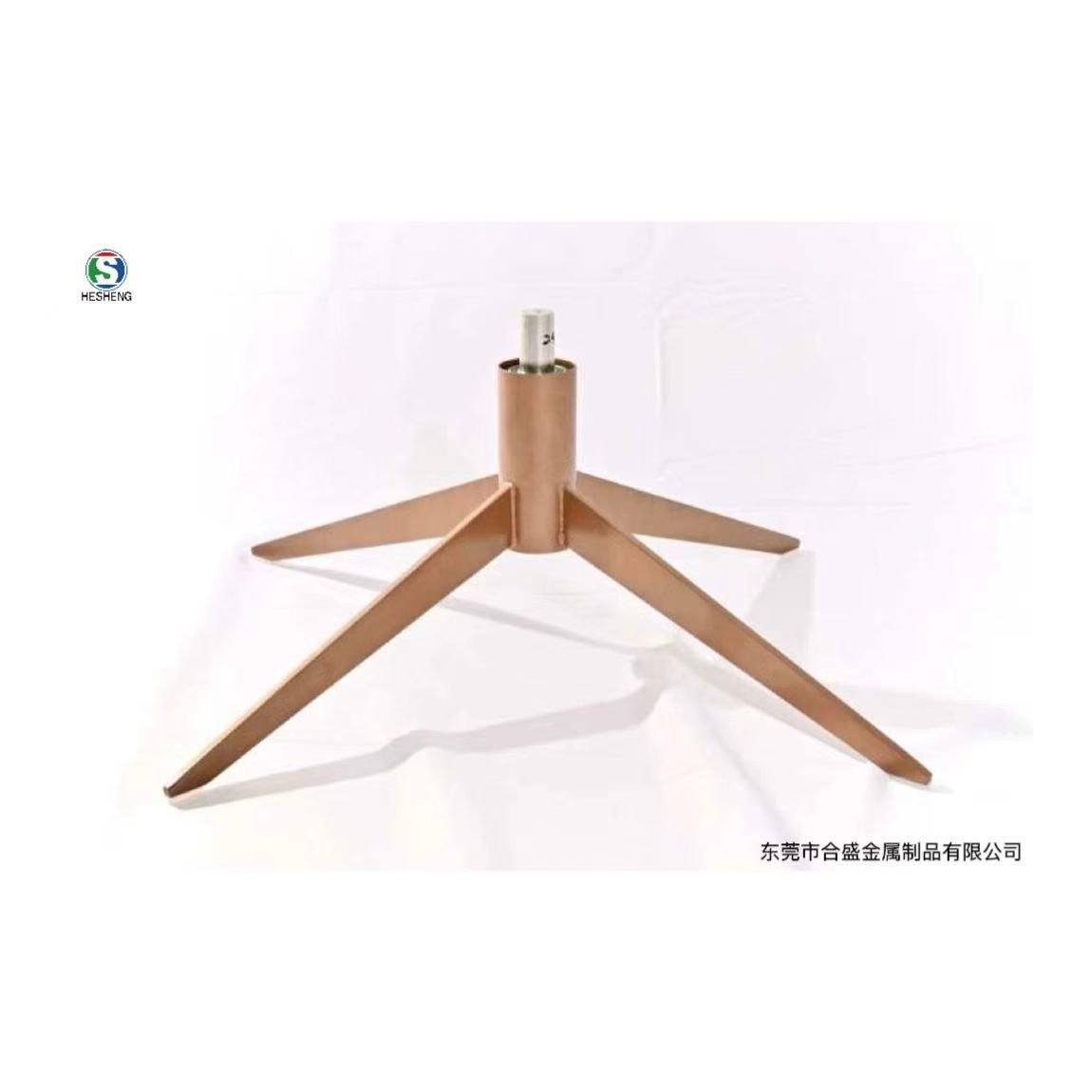 四星椅脚转椅配件家具五金铁艺支撑脚金色四爪脚金属配件