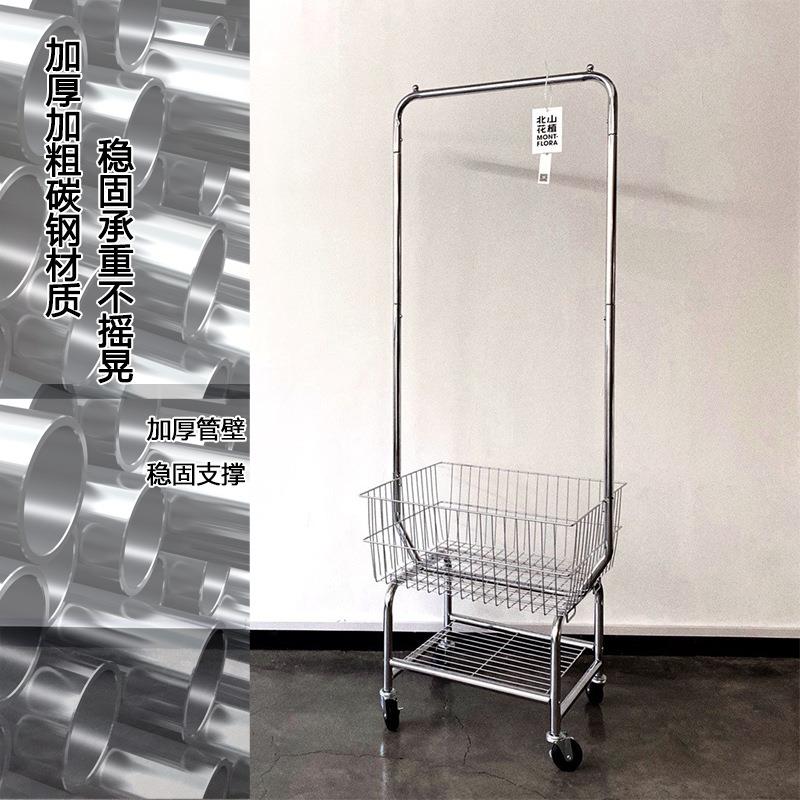 脏衣脏篓篮收纳65235筐衣篮推车脏衣移卫生间浴室动大号防水防锈