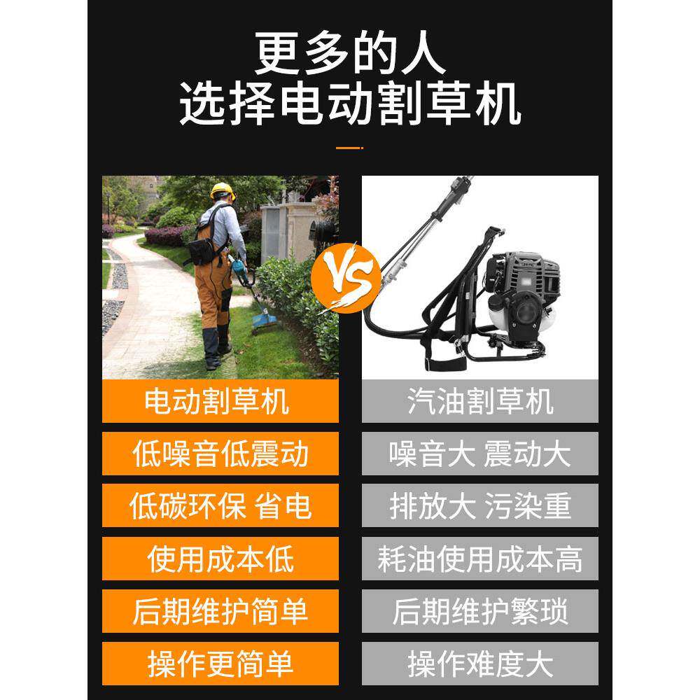 果园充电式动割机打NZF草电机草坪机功除草机无草刷割灌农用开荒