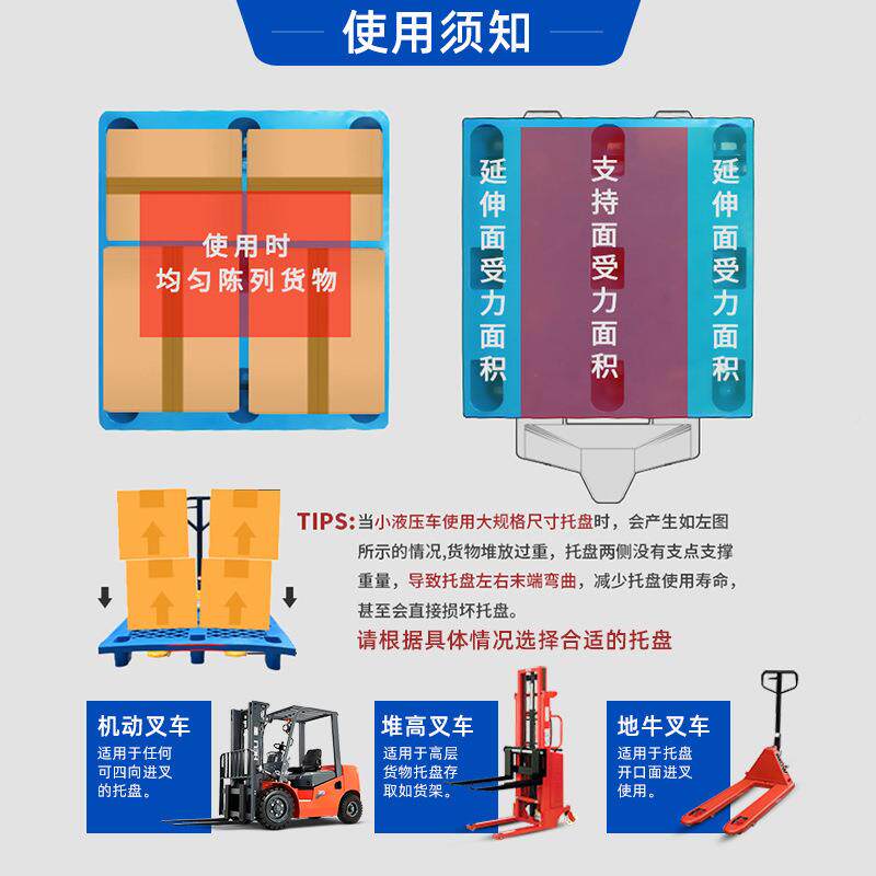 平板川塑料托字盘厂隔板塑料流物垫板叉车QYX用托盘家仓库防潮垫