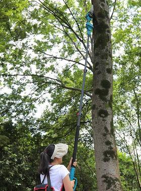 锂电高枝锯锯加长果杆伸缩高ZDM空树剪果树枝剪高电动园林剪树