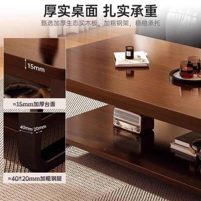 沙发物CJ0234边几简约双置层茶几简易出租屋用小柜家子小户型床头