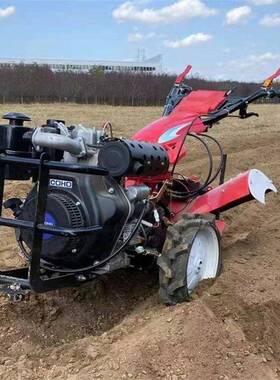 升级1马加强款四驱微耕机农用VYS果园除草旋耕机5地力柴油耕机