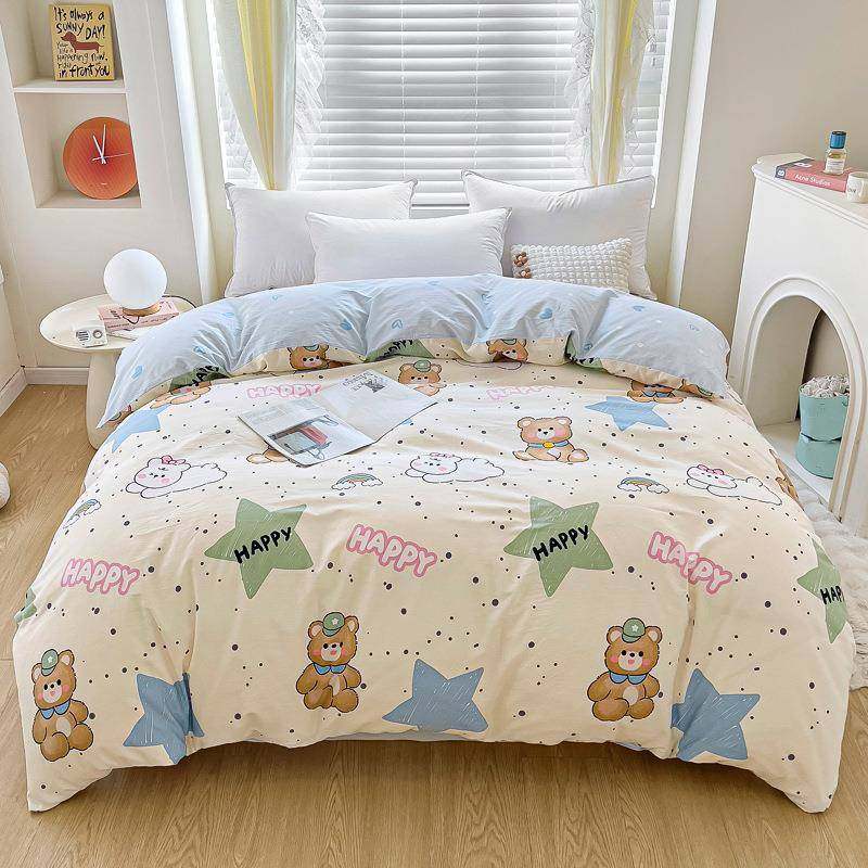 棉通被套用单件AY-2025-纯棉被罩单双人喷气印花小清新卡床全上品,床上用品,学生床品套件,淘宝优惠券,粉丝福利购,淘宝优惠卷