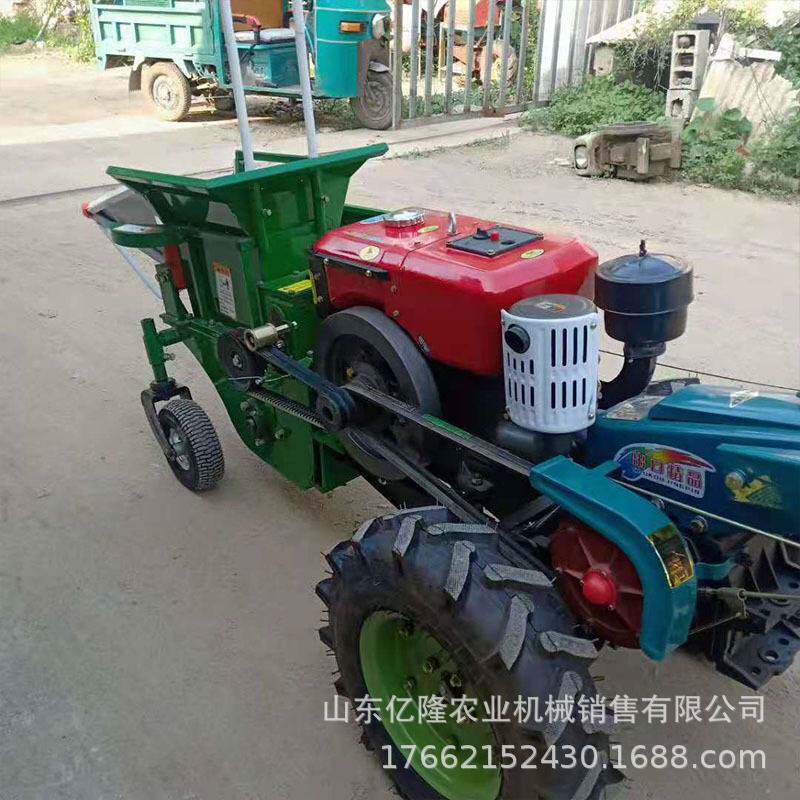 苞米扒皮碎杆还田机 柴油扒皮掰棒子机 家用小型玉米摘穗机