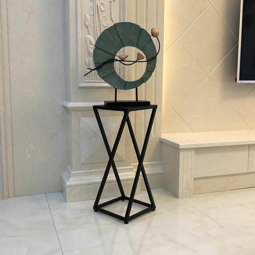 M$架M$Y-89KY花K简约现代客厅铁艺落Y地花架室内阳台创意绿萝吊兰