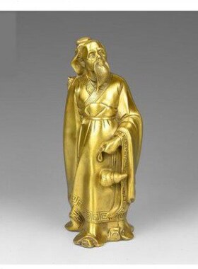 包邮纯铜医圣神医华佗铜像摆件悬壶济世铜华佗摆件送医院礼物