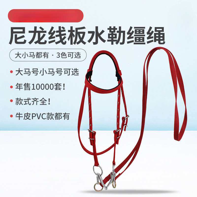 口衔铁马嚼子全套用品马术马具水嘞大小矮马笼头不锈钢龙头 - 实物图