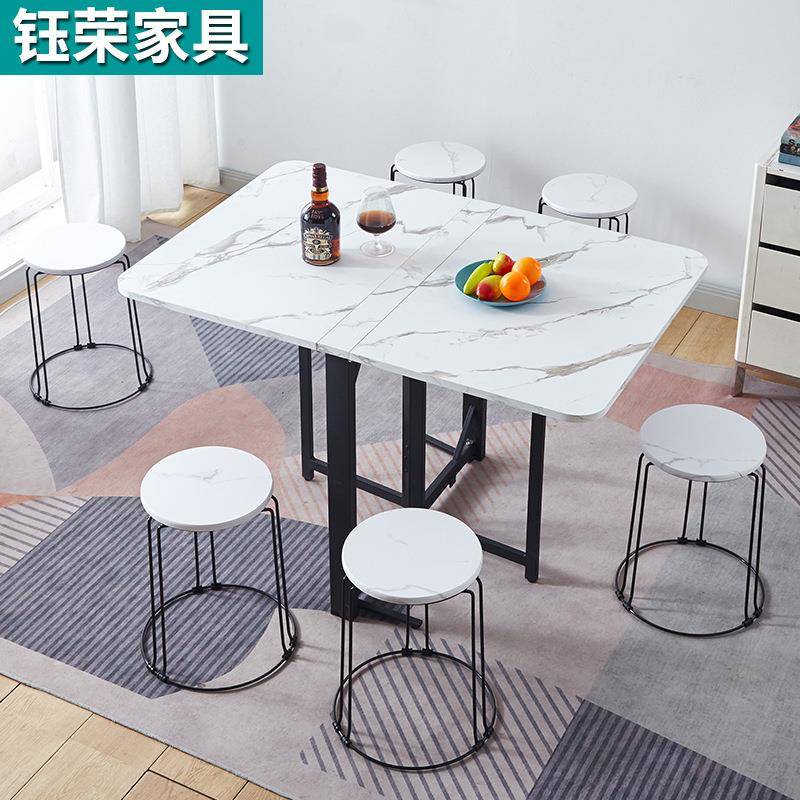 折叠餐桌方形出租房用便携可移动桌子简易家用折叠吃饭桌子