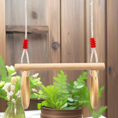 木原吊环儿童训练小孩家用拉环室内健身引体向上拉伸秋千吊环器材