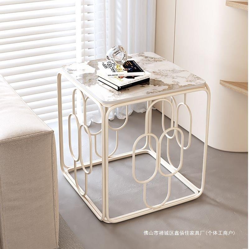 岩板沙发边几创意新款家用客厅小茶几简约现代卧室床边桌子床头柜