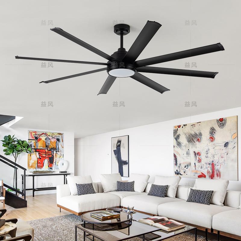厂房大尺寸风扇灯会议室静音大吊扇灯车间商用大风力工业吊顶电扇