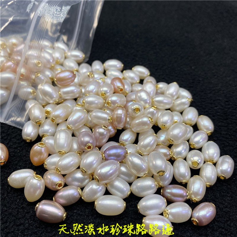 天然淡水珍珠转运珠路路通DIY配珠材料 L做锁骨链很合适手链隔珠