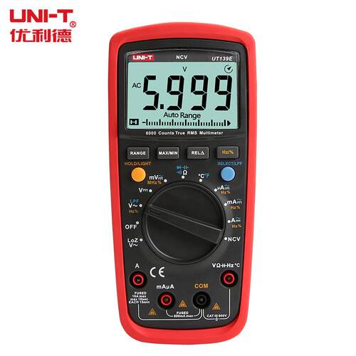 UNI-T/优利德 UT139E 万用表 数字万用表 真有效值万用表