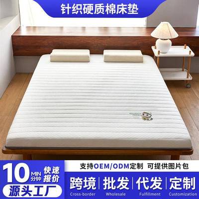 春秋新款可爱猫单边硬质棉床垫软垫家用卧室租房专用宿舍床垫
