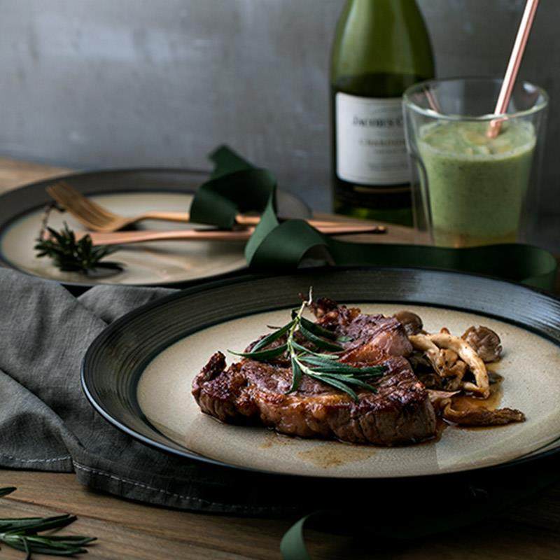 乌苏绿牛排餐盘陶瓷西餐盘意面盘菜盘家用沙拉碗感餐盘,鲜花速递/花卉仿真/绿植园艺,割草机/草坪机,淘宝优惠券,粉丝福利购,淘宝优惠卷