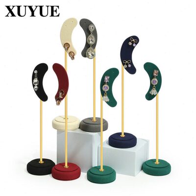 旭跃创意耳坠耳钉金属展示架超纤耳钉展示架耳饰品陈列展示道具