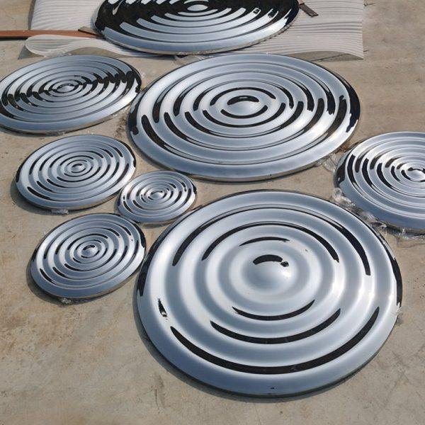 不锈钢镜面室外景观落地摆件水滴水波纹涟漪雕塑波浪圆盘水景水池,家居饰品,户外/庭院摆件,淘宝优惠券,粉丝福利购,淘宝优惠卷