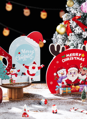 圣诞节装c饰桌面摆件摆台门店铺节日氛围布置摆台道具礼物小礼品