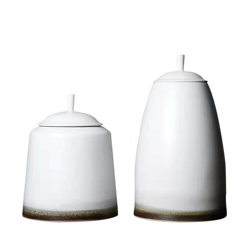 新中式现代 简约创意台面花瓶摆件储物罐酒柜装饰品样板房间摆件