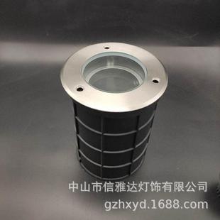 户外圆林景观工程调角度地埋灯套件 不锈钢埋地投光灯外壳套件