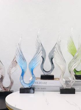 样板房间设计款大鹏展翅创意个性摆件客厅酒店大厅办公室轻奢摆设