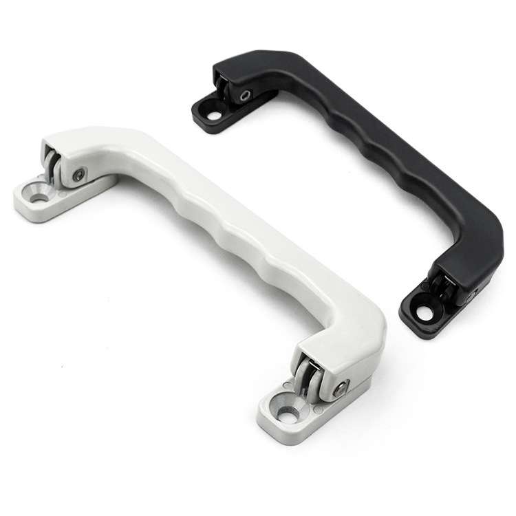 LS527铝合金自动回位弹簧工具箱抽屉把手 工业箱柜提手 折叠拉手