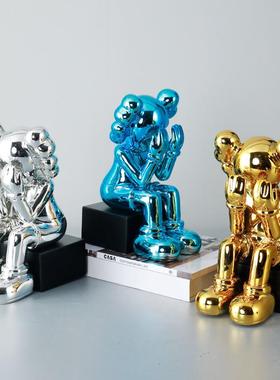 简约后现代奢华人物摆件样板间电视柜橱窗酒店大堂客厅书房装饰品